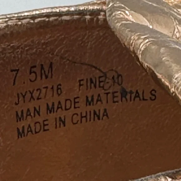 Cape Robbin | Vegan Metallic Rose Gold Knotted Pointed Toe Slip On Flats Mules - Picture 9 of 13